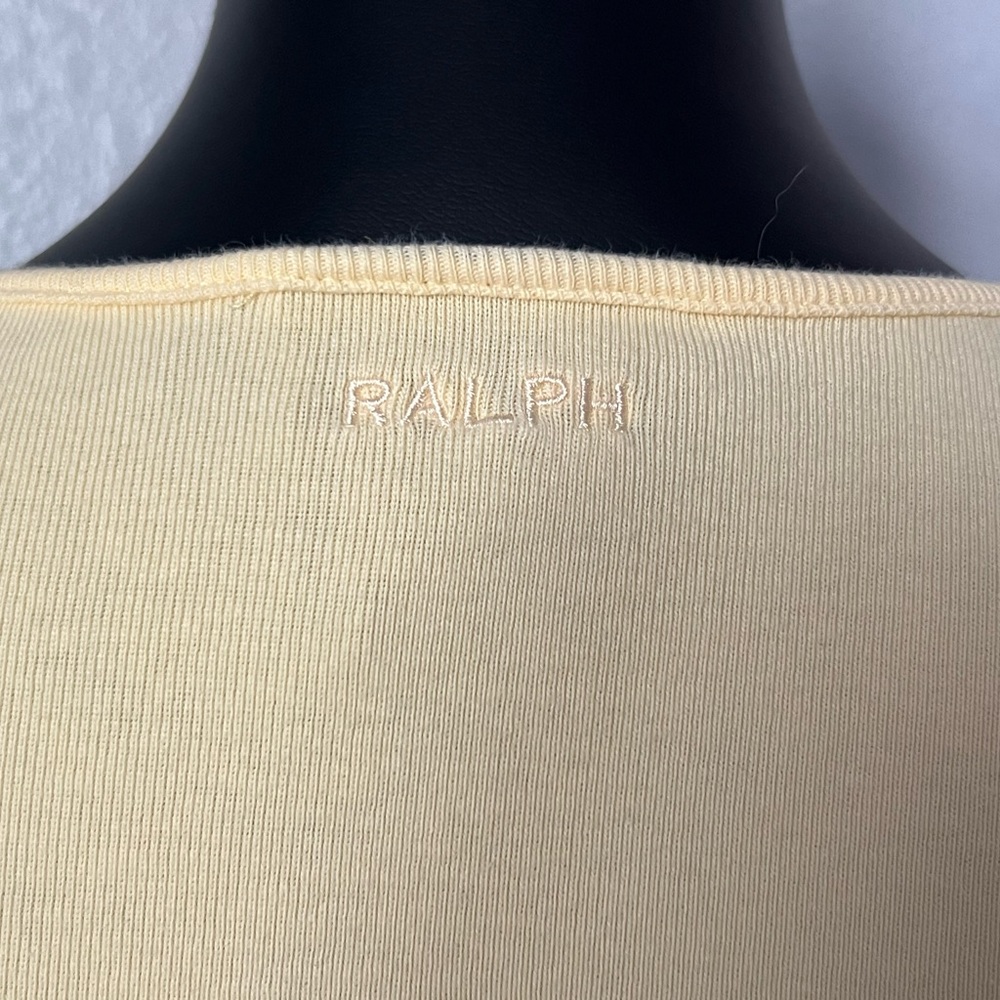 Ralph Ralph Lauren Soft Yellow Ruffle Tank Top - Picture 3 of 4